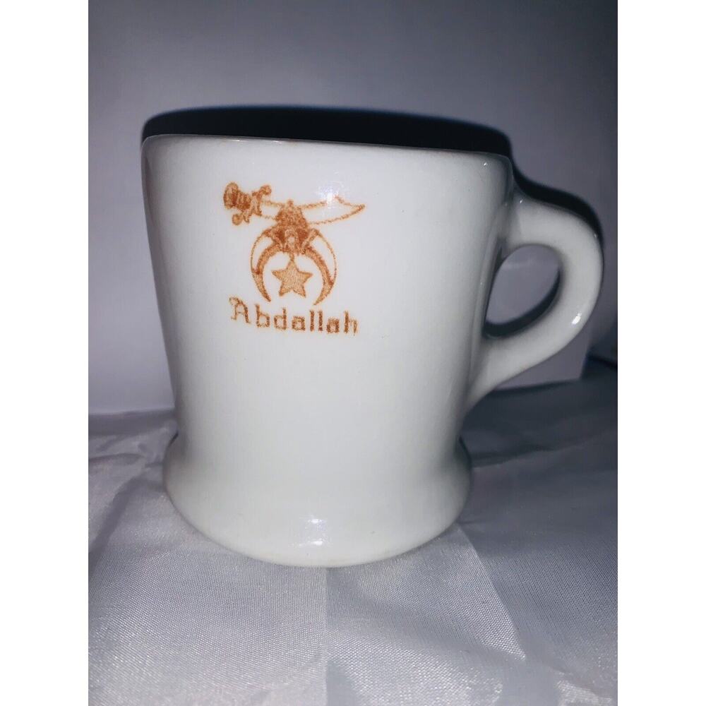 Vintage Shaving Mug Masonic Shriners Abdallah Legion James China Co Kansas City
